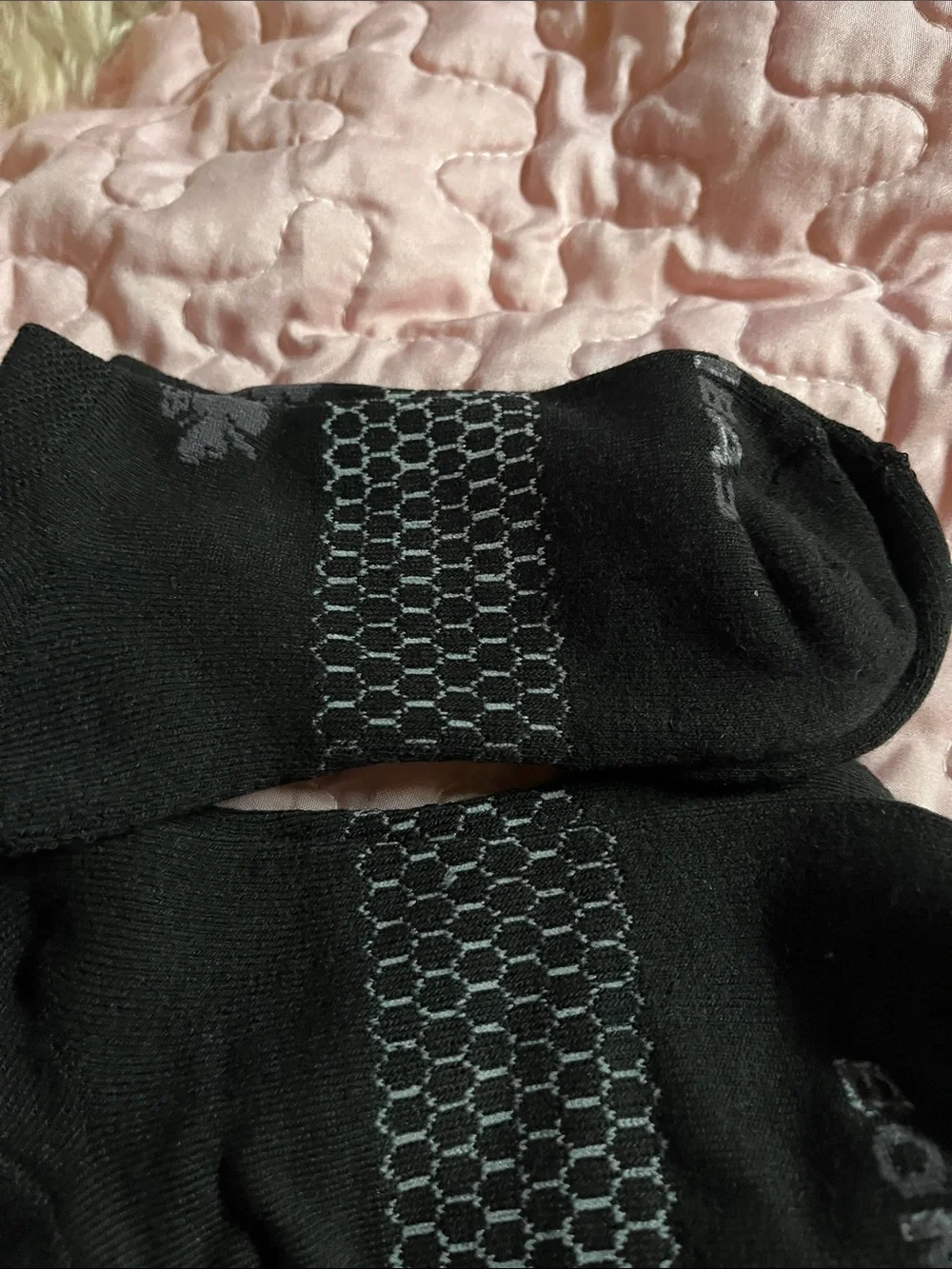 Bombas Black Low-Cut Athletic Socks with Gray Grip Detail (3 Pack)